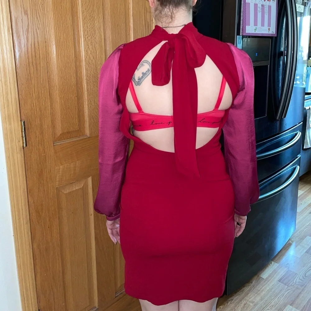 3Seasons Bishop Sleeved Beautiful Office Dress *make offers* - Picture 6 of 8